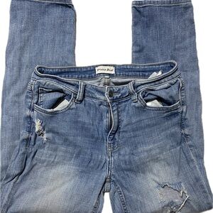 Studio Blue Light Wash Distressed Jeans 28